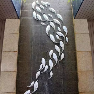 Morden – <span class=keywords><strong>statue</strong></span> murale de <span class=keywords><strong>poisson</strong></span> d'art en métal mat, décoration de la maison - Product Image 1
