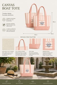 Custom Logo <b>Canvas</b> <b>Tote</b> Bag Colors Cotton Oversized Reusable Shoulder Shopping Bag OEM Printing for 5 Promotional Gift Brand - Product Image 4