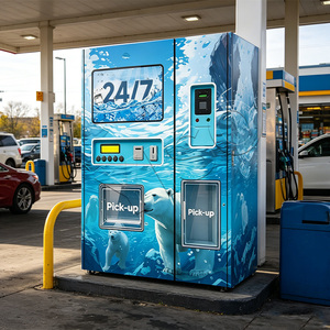 YISO - Dispensador de Hielo y Agua Automático de 24 Horas, Capacidad de 100 kg, 400 GPD, Filtración de 9 Etapas, Dispensador de Hielo Suelto Comercial para Exteriores - Product Image 1