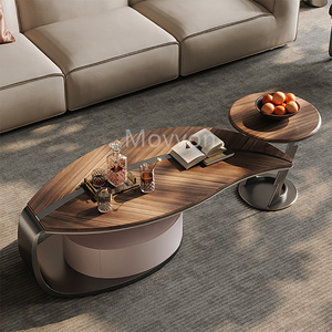 최신 디자인 모던 럭셔리 거실 대리석 <span class=keywords><strong>TV</strong></span> 스탠드 및 커피 테이블 세트 - Product Image 4