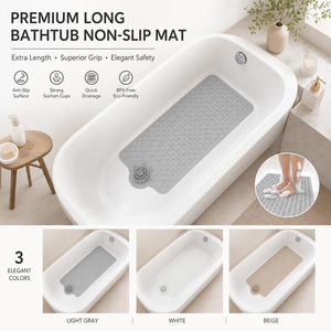 Tapis de salle de bain antidérapant, tapis de bain antidérapant, tapis de douche antidérapant avec drainage rapide, sans BPA, vente en gros d'usine, personnalisation - Product Image 1