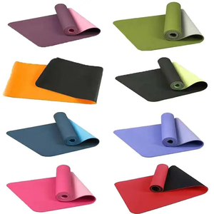 Tapete de Yoga TPE Deportivo para Gimnasio, Antideslizante, 6mm, con Logotipo Personalizado, Impresión UV, Ecológico, Doble Capa, BG-03, Dropshipping - Product Image 1