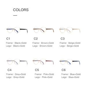 Elegantes Monturas Ópticas Poligonales con Bloqueo de Luz Azul, Varillas Monocromáticas y Contorno Dorado 2026 para Enfoque Digital, Hombres y Mujeres - Product Image 6