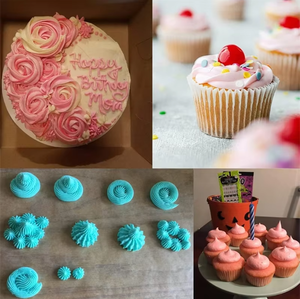 1M 2D 2A 1A 4B bocchette tubazione tubo punte in metallo stampo in acciaio inox per torta gelato arte <span class=keywords><strong>disegno</strong></span> di cioccolato Cupcake Making - Product Image 5