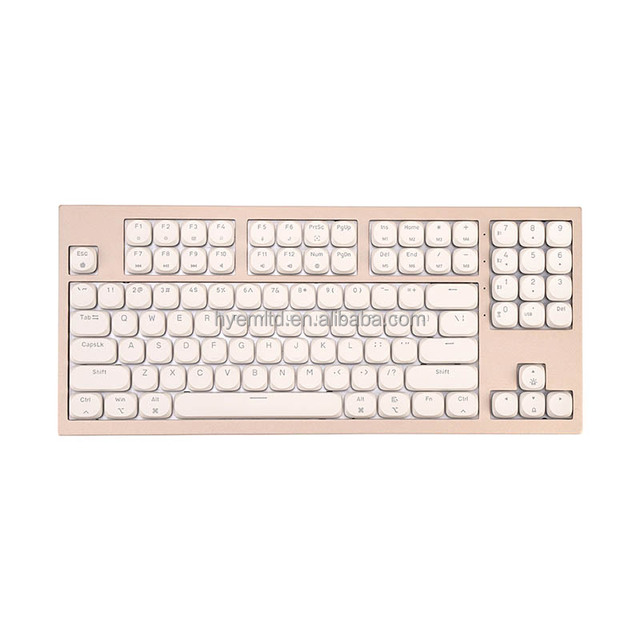 Aluminum Kailh New Tri-Mode Mechanical Gaming Keyboard USB Type-C LED Backlit Full Size 102 Keys Anti-Ghosting Compatible iPad