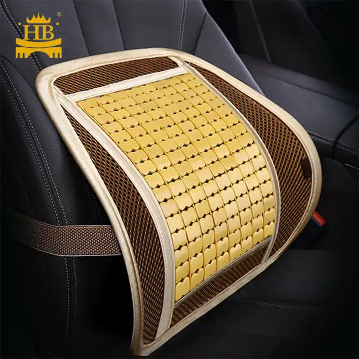 Massage Seat Cushion Car, Bamboo Waist Massage Pad