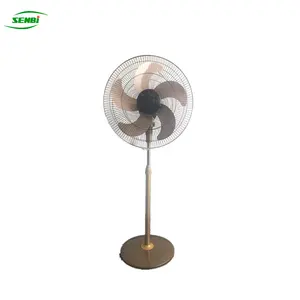 Ventilateur de piédestal antique à 5 pales en métal de haute qualité de 18 pouces, pièces métalliques, ventilateur industriel électrique