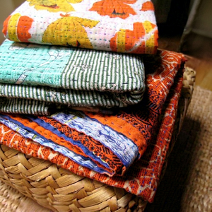 Couette Kantha indienne Vintage, vente en gros, modèle imprimé, nouveau Design Vintage - Product Image 1