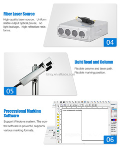 Nueva Máquina de Marcado Láser de Fibra Portátil Integrada de 20W/30W/50W con Soporte para DXF/BMP/AI/DST para Placas de Identificación Metálicas de Automóviles - Product Image 4