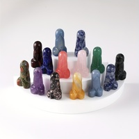 Oferta Especial: Mini Dildo de Cristal Tallado a Mano, Varios Tipos de Piedra de Cristal Natural con Técnica de Pulido, para Regalos Divertidos, Artesanía de Cristal