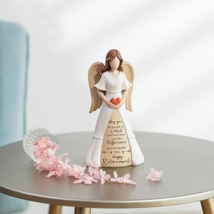 Che tiene l'angelo di amore scultura decorazione giorno insegnanti mamma regalo casa resina decorazione Desktop - Product Image 3