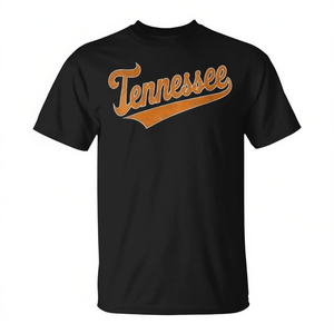 T-shirt vintage classica arancione Tennessee in stile college retrò - Product Image 2