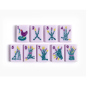 Custom 4-Layer American <b>Mahjong</b> Tiles 160 Acrylic Tiles with Elephant Print Design Foldable Modern Portable Luxury Gift Ideas - Product Image 4