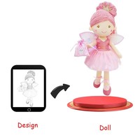 Poupée en peluche personnalisée, douce, DIY, princesse, animal, personnage humain, jouet en peluche pour filles, poupées DIY personnalisées