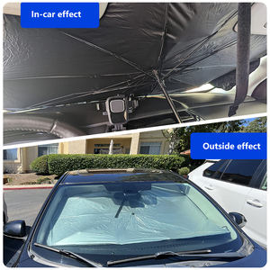 Vente en gros d'usine Parasol de pare-brise avant à isolation thermique <span class=keywords><strong>Parapluie</strong></span> pare-soleil pliable pour voiture - Product Image 4