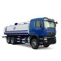 Camions-citernes d'arrosage avec réservoir de 20 tonnes, canon arrière de pulvérisation, portée de 45 m, véhicule-citerne d'arrosage