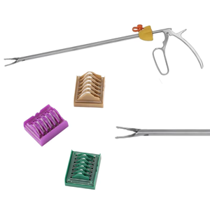 Klip buaya hemostatik polimer sekali pakai untuk prosedur bedah laparoskop manuran instrumen bedah - Product Image 1