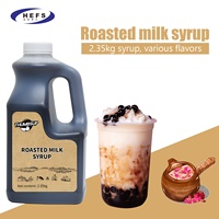 2025 OEM Premium Sirop liquide à saveurs multiples pour lait thé pulpe Dessert grillé lait érable café jus fruits-boîte sac emballage