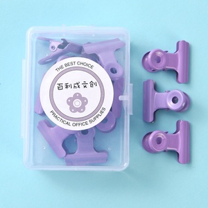 Nhỏ màu kim loại Bull Clip bản lề Mini Hình Ảnh thư mục tập tin cho văn phòng nhà văn phòng phẩm bao bì thực phẩm giấy Clip tổ chức - Product Image 5