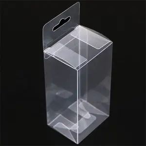 Atacado embalagem personalizada PET Clear Box Transparente Limpar Dobrável PET PVC Caixa De Plástico Com Seu Design