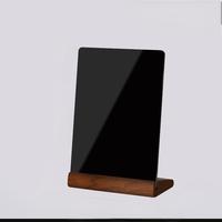 Petite Tableau d'Affichage en Acrylique pour Bureau avec Support en Bois pour la Maison et le Salon
