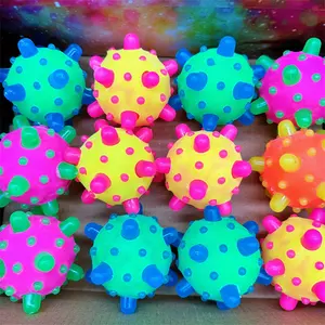 Usine Creative Space Stream Planet Glowing Bouncer Hot cadeau pour enfants Glitter ball Virus ball jouet pour enfants