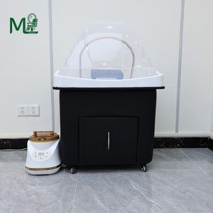 Bac à shampoing de salon avec repose-pieds réglable, circulation d'eau, <span class=keywords><strong>panneau</strong></span> de commande anglais, conduites d'eau chaude/froide, pour coiffure au chevet du lit - Product Image 6