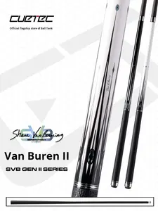 Taco <span class=keywords><strong>de</strong></span> billar Qutaike SVB <span class=keywords><strong>de</strong></span> <span class=keywords><strong>segunda</strong></span> generación con tecnología <span class=keywords><strong>de</strong></span> fibra <span class=keywords><strong>de</strong></span> carbono negra, sección frontal Cuetec Jaguar Meiz - Product Image 2