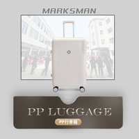 Bolsa de viaje con ruedas de PP más vendida, Juego de bolsas de equipaje, juego de maletas de mano con cerradura personalizada TSA