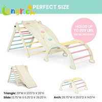 Ensemble d'escalade, d'échelle et de toboggan en bois pour enfants d'intérieur, aire de jeux multifonctionnelle pour les tout-petits