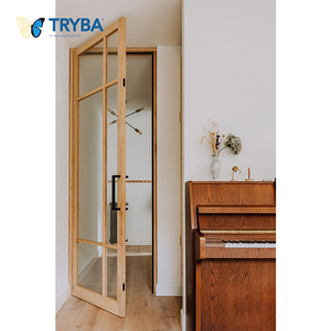 Puertas multifunción de material UPVC de estilo francés con parrilla utilizadas para puertas abatibles de casas - Product Image 4