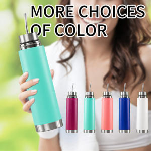 Nuovo 500ml 750ml 3 in 1 proiettile a forma di pallottola in acciaio inox borraccia acqua bicchiere Thermo Yerba Mate Thermos con filtro - Product Image 5