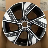 Nuevo Diseño de Llantas de Aleación de 19 Pulgadas, Llantas de Aleación Ensambladas para BYD Seal U, Acabado Negro, Llantas para Automóviles de Pasajeros