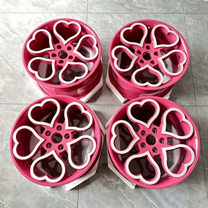 Jantes forgées en forme de cœur rose mignonnes de 17, 18, 19, 20, 22, 23 pouces, jantes 5x112, 5x114.3, jantes 5x120 pour <span class=keywords><strong>Jeep</strong></span> Wrangler <span class=keywords><strong>JK</strong></span> JL - Product Image 4