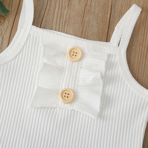 Conjunto de Ropa de Verano para Bebés de 1 a 5 Años, Tirantes de Tela con Diseño de Rayas, Mameluco para Niña Recién Nacida - Product Image 4