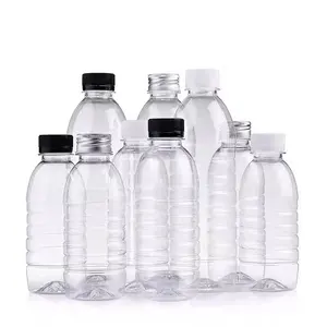 Botol air Mineral plastik transparan grosir pabrik cetakan botol air plastik kustom