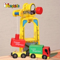Train en bois sur mesure pour enfants, W04C219, train de ville, personnalisable