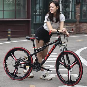 Biciclette da Montagna in Acciaio al Carbonio per Adulti, Modelli da Uomo per Ciclismo All'aperto, Doppia Sospensione, Freni a Disco, Velocità Variabile - Product Image 3