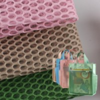 Tissu hexagonal perforé double face en maille triple pour bagages, séchage rapide, 180 g/m², pour sacs à main