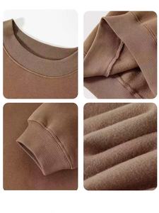 Áo thun nam cổ tròn, dáng rộng, chất liệu 100% cotton, in logo tùy chỉnh, bán buôn OEM, chất liệu dày dặn, thêu 3D - Product Image 4