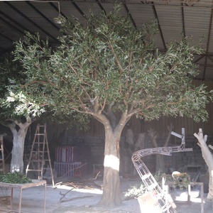 Árbol Artificial <span class=keywords><strong>Moderno</strong></span> de Diseño Nuevo, Gran Árbol Artificial de <span class=keywords><strong>Olivo</strong></span> para Decoración Comercial Interior y Exterior, Centro de Mesa para Vestíbulo de Hotel o Plaza - Product Image 2