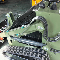 Spedizione Gratuita Euro 5 EPA Kubota Diesel Mini Skid Steer Loader 400Kg con Trituratore Forestale e Rasaerba - Produttore di Caricatori Cingolati