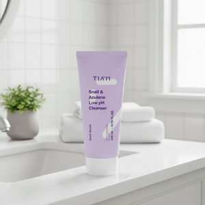 Nettoyant à faible pH TIAM Escargot & Azulène-Fabriqué en Corée Apaisant Réconfortant Équilibre du pH Soulagement Nettoyant Hydratant Sécrétion d'escargot - Product Image 3