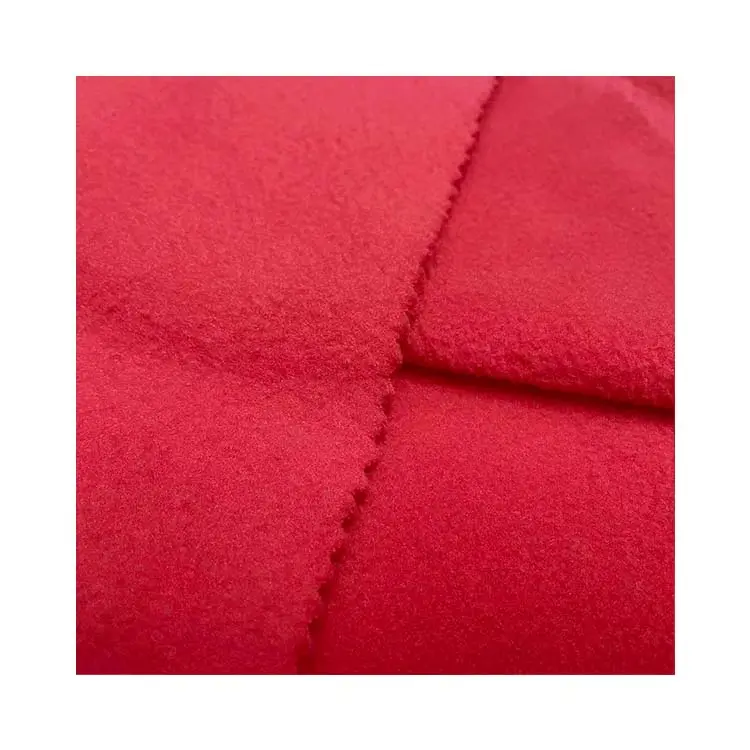 Solid Knitted Good Quality 100% Polyester Brushed Polar Fleece Fabric For clothing