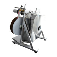 SHENGLONG – machine d'étiquetage de bouteilles rondes semi-automatique SL-130, pour bouteille d'eau, de jus de vin, liquide avec surface ronde