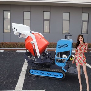 Portable Self-walking <b>Track</b> CrawlerConcrete Mixer Machine Mini Small Diesel Gasoline Mobile Concrete Mixer - Product Image 6