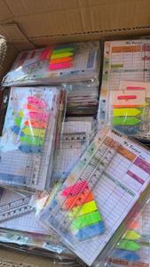 卸売り7キットルーラーインデックス粘着性メモ帳カラフルA6予算バインダープランナーシートリフィル紙挿入充填予算ノート - Product Image 6