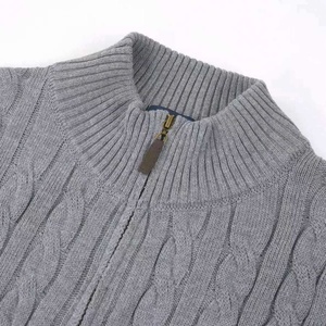 Maglione da Uomo Personalizzato di Lusso RL Ralphes, <span class=keywords><strong>Pullover</strong></span> in Maglia con Ricamo Laurenes, Casual con Zip a un Quarto, <span class=keywords><strong>Polo</strong></span> in Cotone per Uomo - Product Image 4
