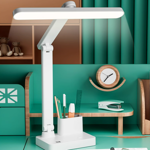 テーブルランプOEMブラック<span class=keywords><strong>LED</strong></span>ナイトライト3明るさ調整可能な研究読書USB学生充電デスクランプギフト - Product Image 1