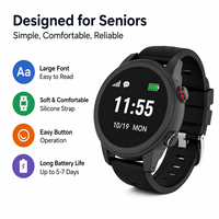Smartwatch 4G con Schermo Touch Rotondo, Monitoraggio Dati Multi-Salute, Funzione di Chiamata, Agenda Telefonica, WiFi, Orologio Intelligente per Anziani